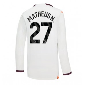Lacne Muži Futbalové dres Manchester City Matheus Nunes #27 2023-24 Dlhy Rukáv - Preč